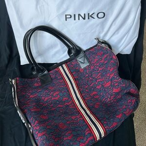 Navy & red Pinko Tote